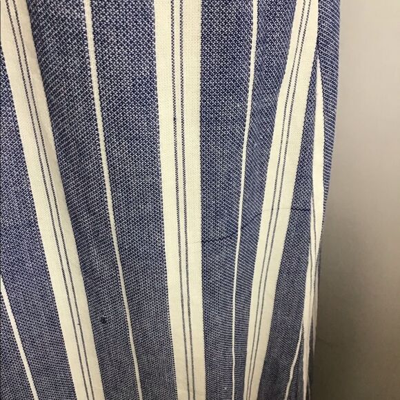 Tularosa Essie Blue Pattern Maxi Dress White Stripe Maxi Dress Size Small - Picture 12 of 12